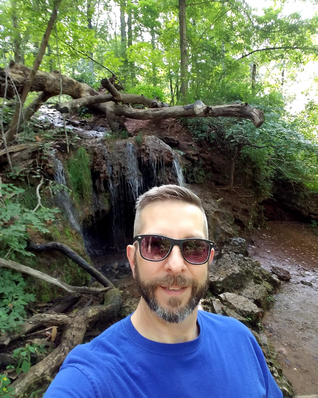 Julian Crosson-Hill hiking in Yellow Springs